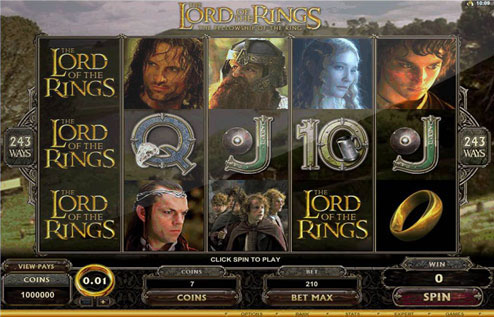 Lord Of The Rings Slots Online